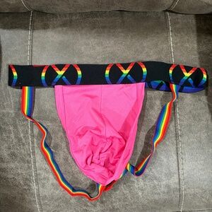 2(X)IST LARGE Pink Pride Jockstrap NWOT